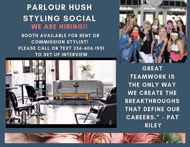 We are so excited about extending our team! If you know anyone that is looking for commission or booth rent, we are hiring!