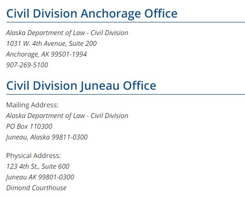 Alaska Department of Law - Civil Division