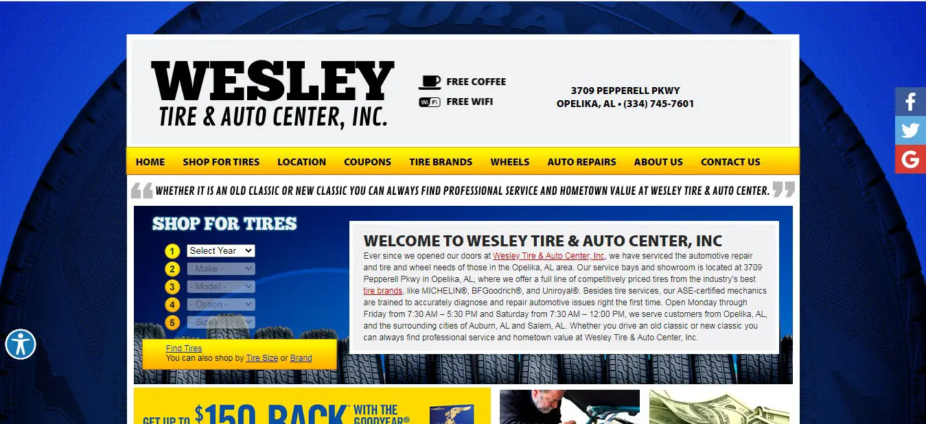 Wesley Tire & Auto Center, Inc.