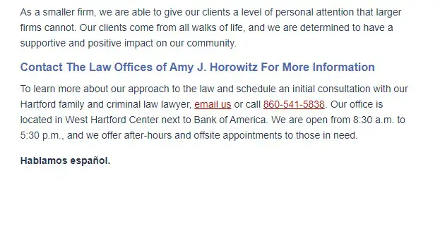 Law Offices of Amy J. Horowitz
