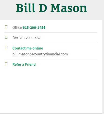 Bill Mason - COUNTRY Financial representative