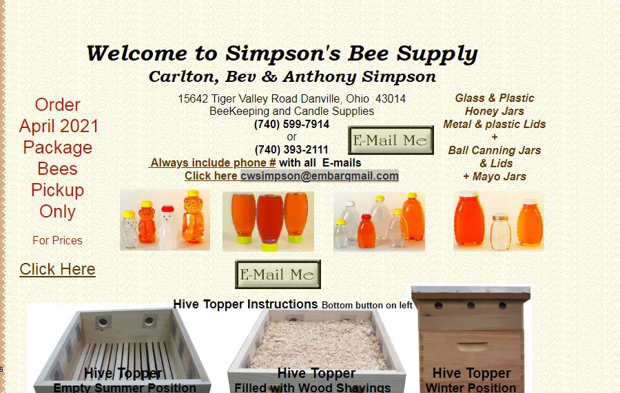Company logo of Simpson's Bee Supply