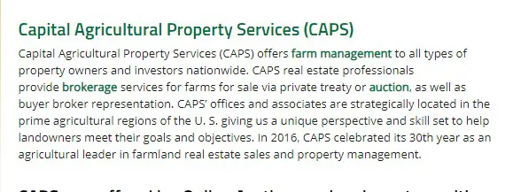 Capital Agricultural Property