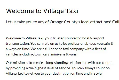 Village Taxi
