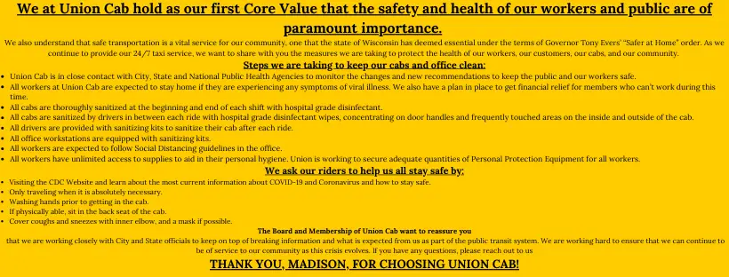 Union Cab of Madison Cooperative