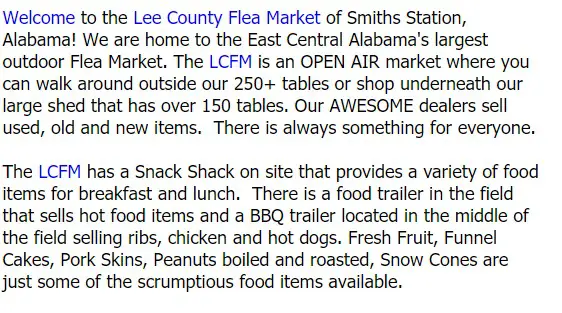 Lee County Flea Market LLC