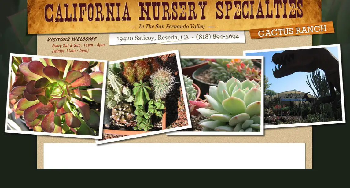 Business logo of California Nursery Specialties Cactus Ranch