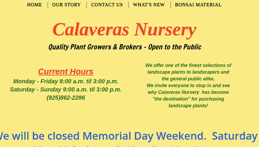Company logo of Calaveras Nursery, Inc.