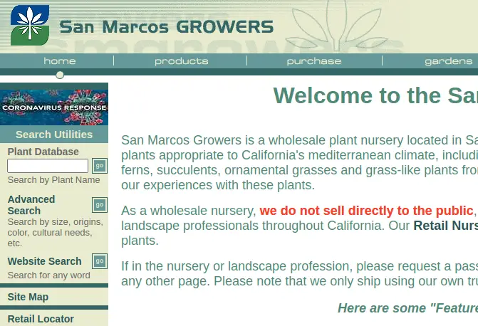 Company logo of San Marcos Growers Wholesale Nursery