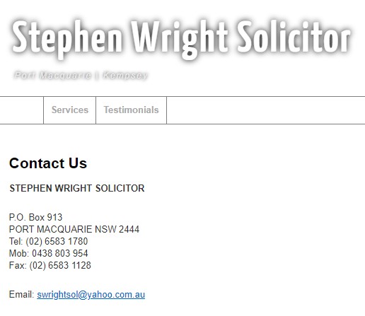 Company logo of Stephen Wright Solicitor
