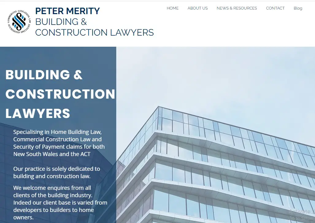 Company logo of Peter Merity Solicitor Building & Construction Lawyers