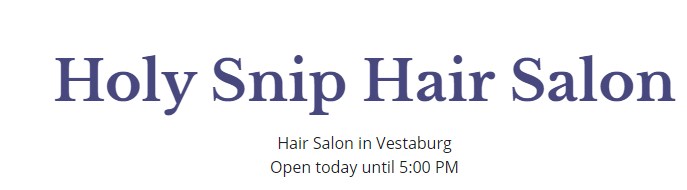 Company logo of Holy Snip Hair Salon