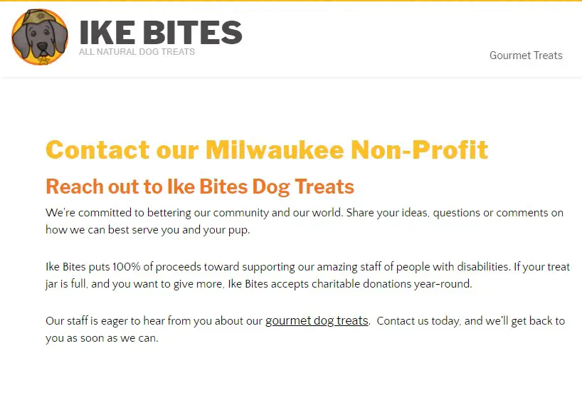 Company logo of Ike Bites Dog Treats Bakery (located in Eisenhower Center)