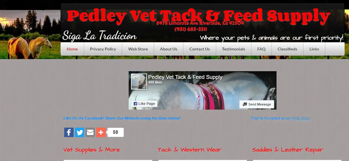 Company logo of Pedley Vet Tack & Feed Supply