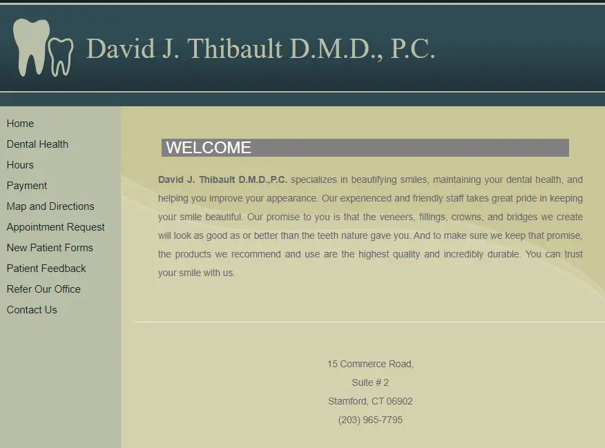 Company logo of Dr. David J. Thibault, DMD