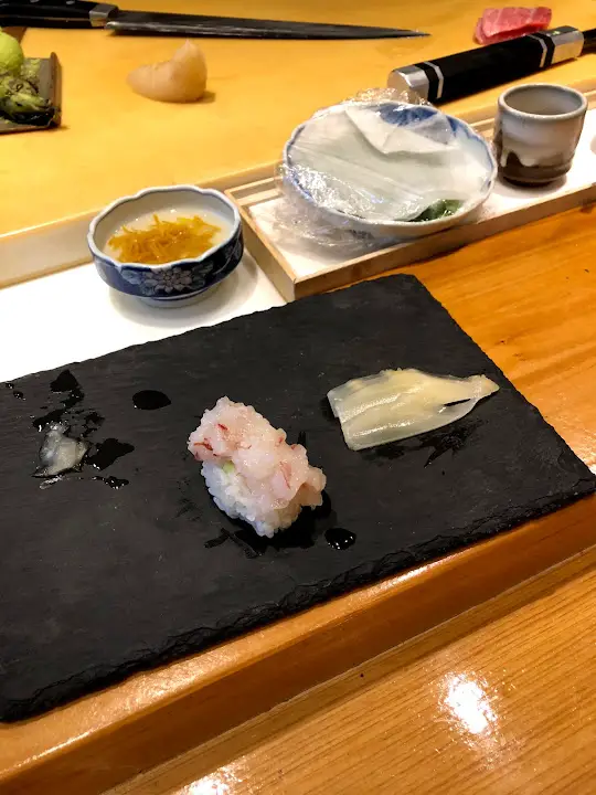 Mini Sushi Bar at Mandarin Oriental