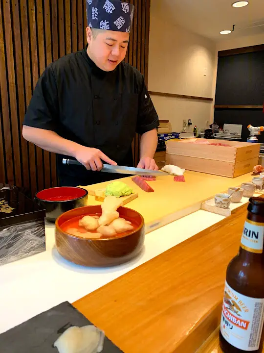 Mini Sushi Bar at Mandarin Oriental