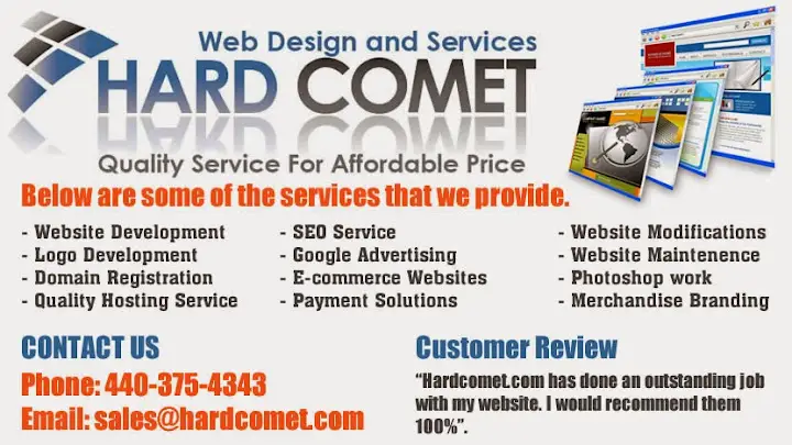 Hard Comet Webdesign and Hosting Service