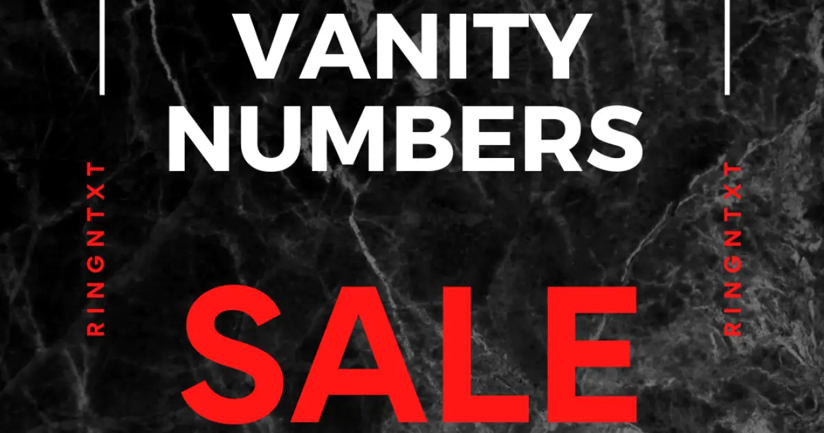 vanity phone numbers sale