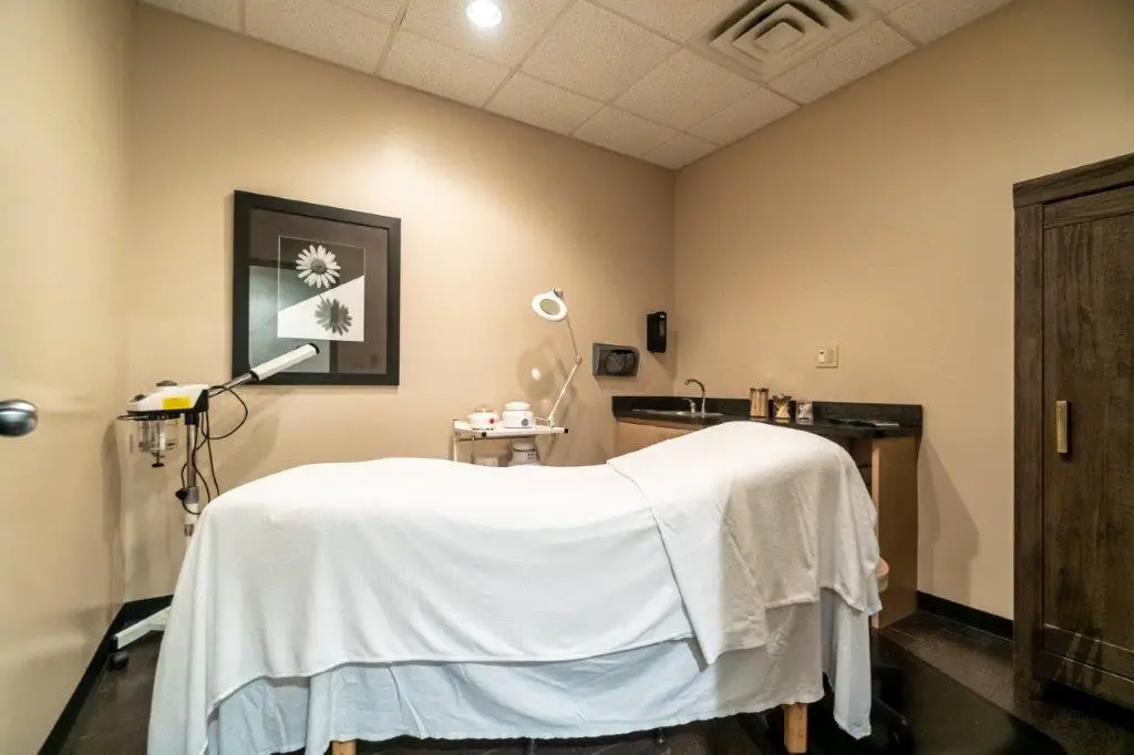 Massage room at Cincinnati's top massage spa Mitchell's Salon & Day Spa
