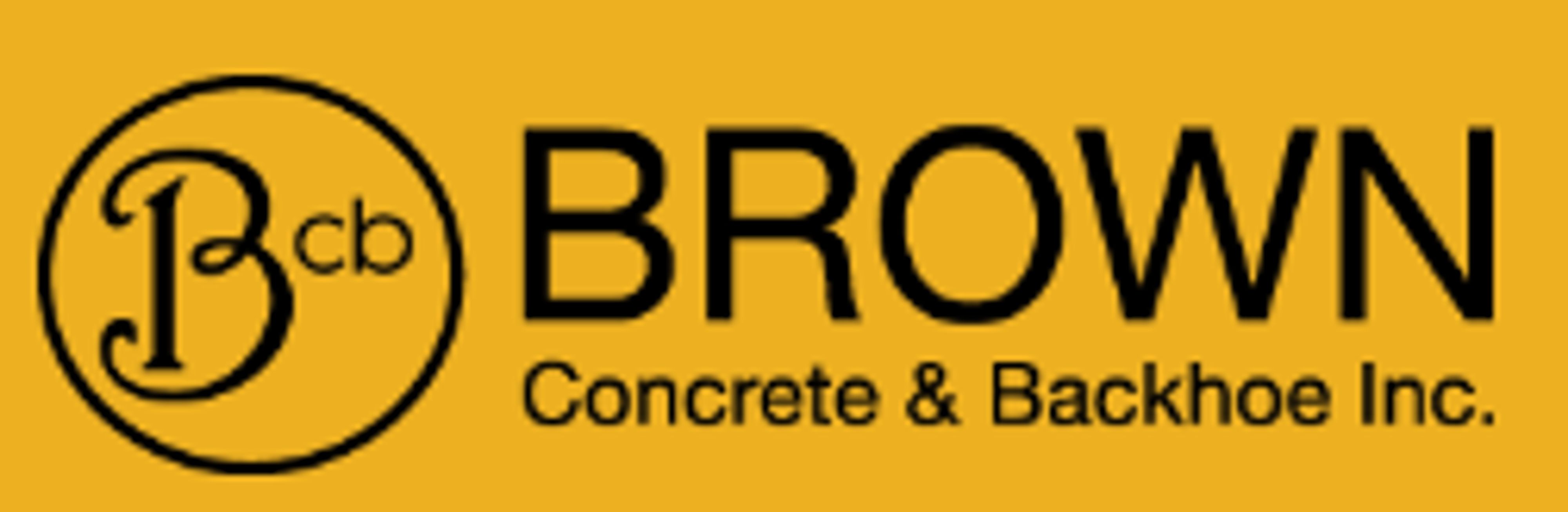 Company logo of Brown Concrete & Backhoe Inc.