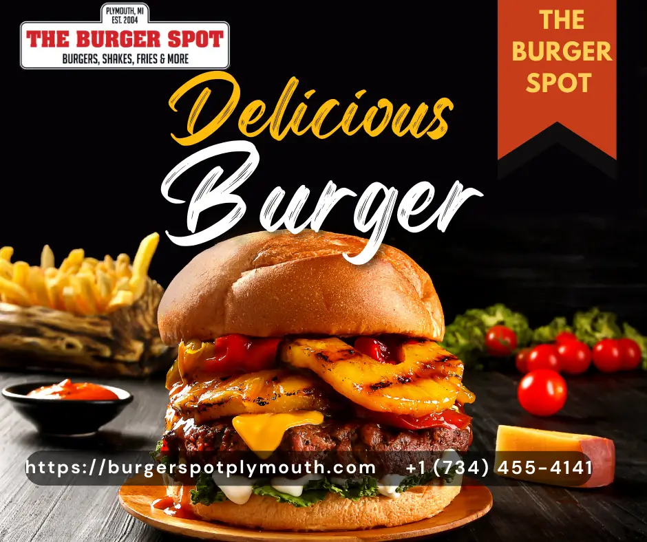 "The Burger Spot" menu promises a mouthwatering experience that transcends ordinary fast food.