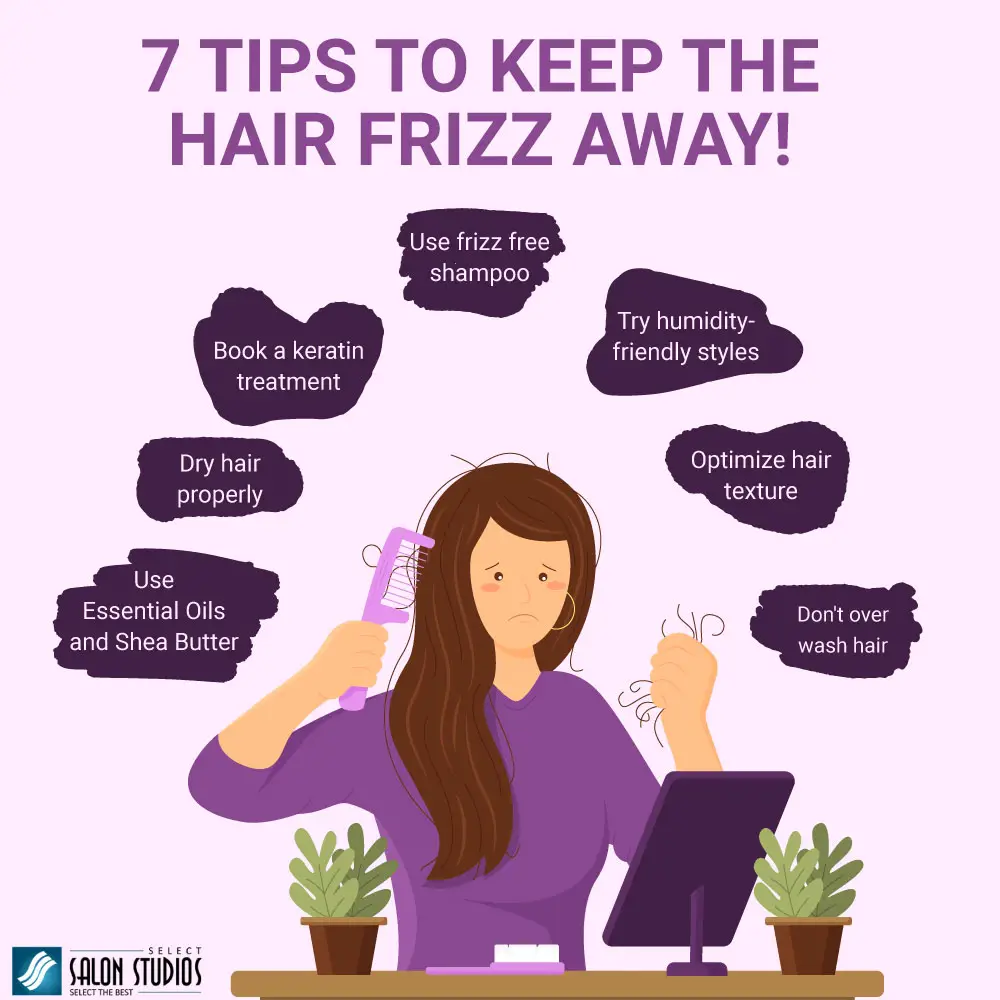 7 Tips to keep the hair frizz away